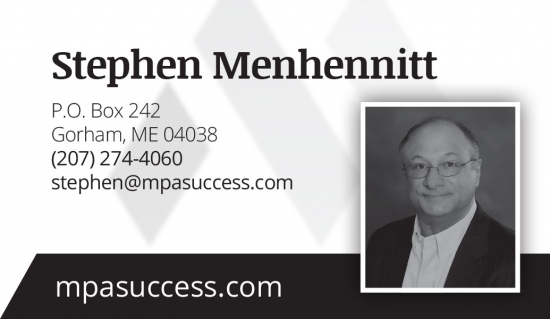 Mehhennit Performance Alliance Business Card back